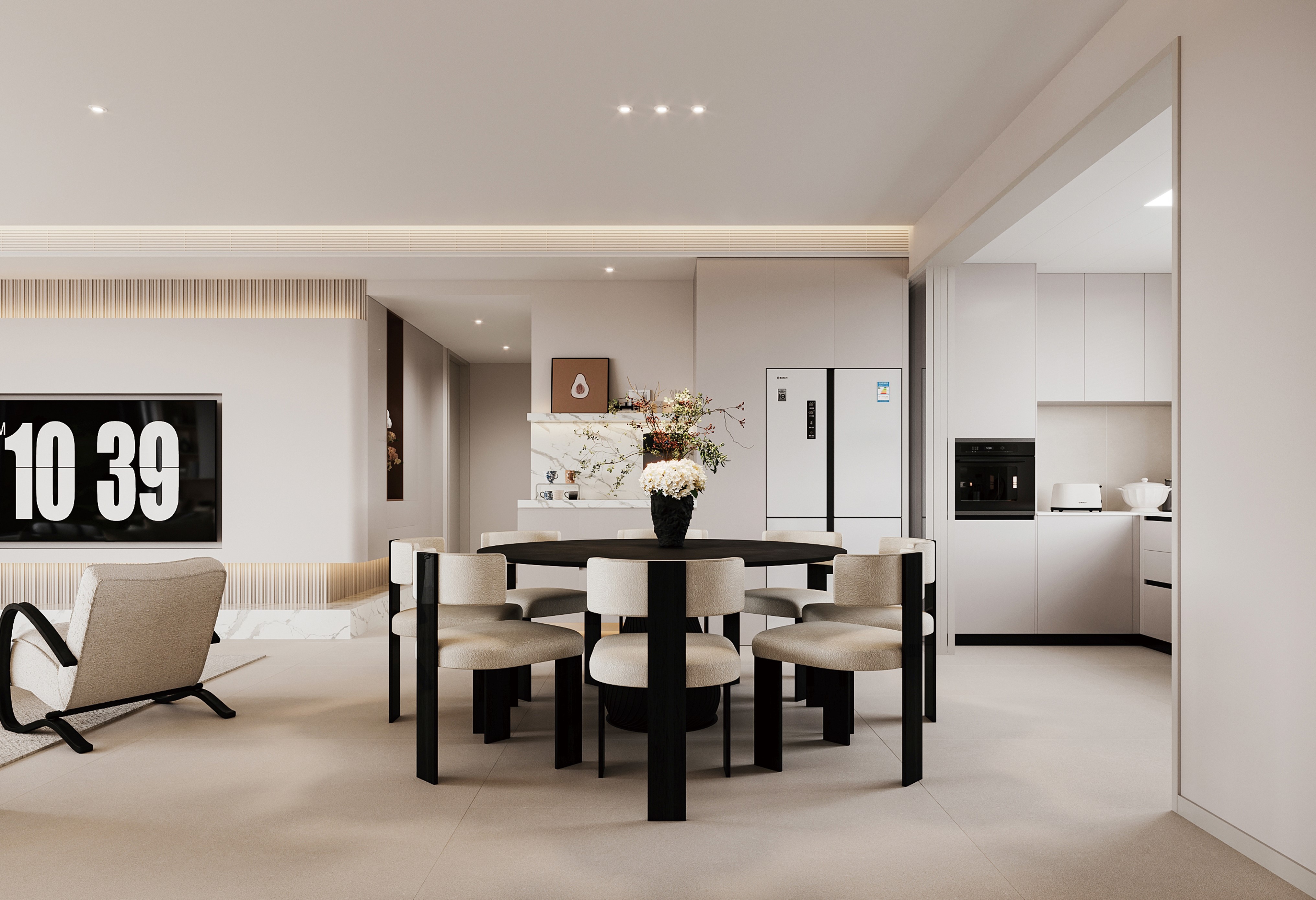 半島華府 | 143㎡詩(shī)意奶油風(fēng)，每一個(gè)細(xì)節(jié)都自帶溫柔暖意