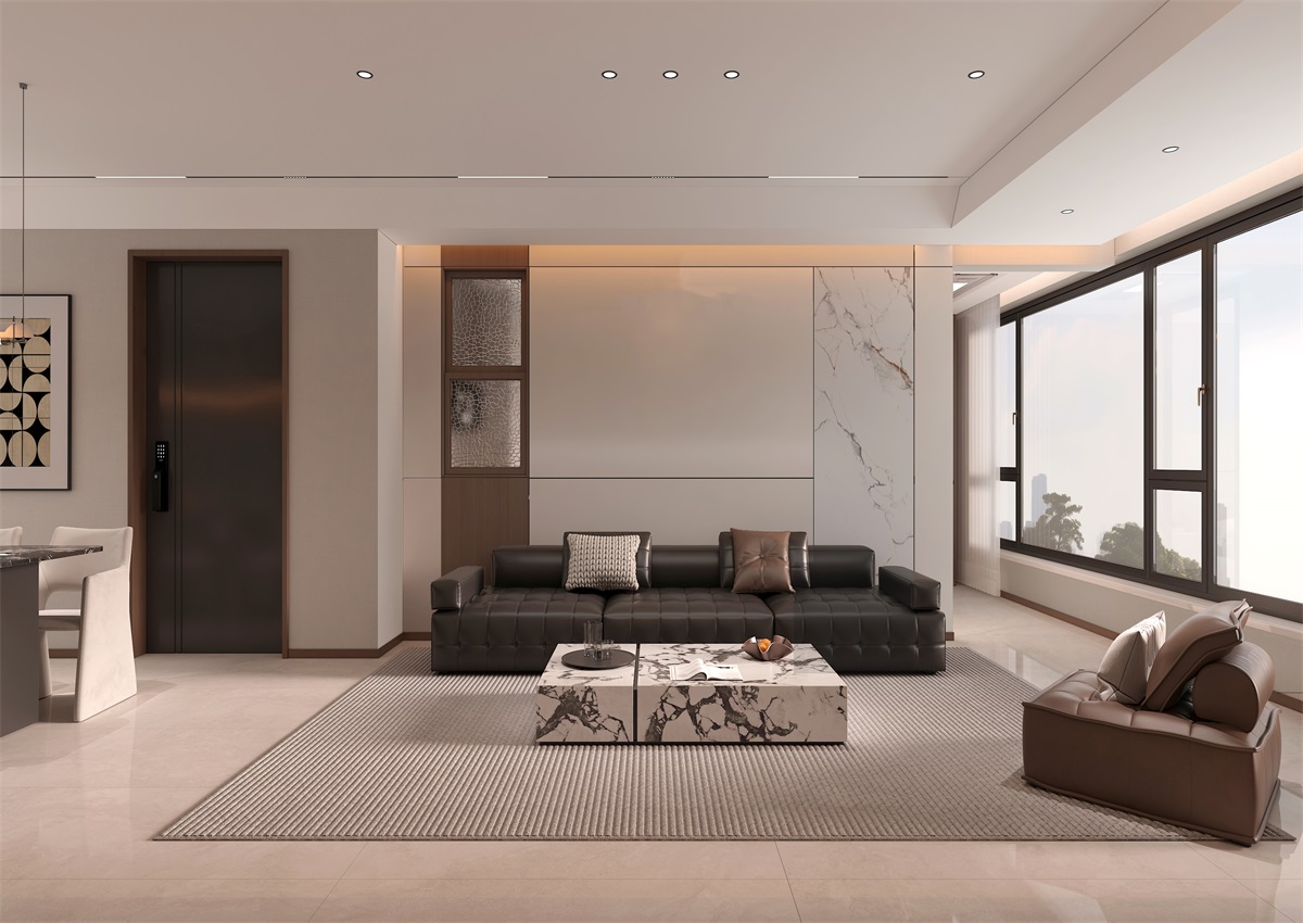 玉庭華府131㎡ | 現(xiàn)代意式+美拉德色系，濃郁棕調(diào)的電影氛圍直接封神！