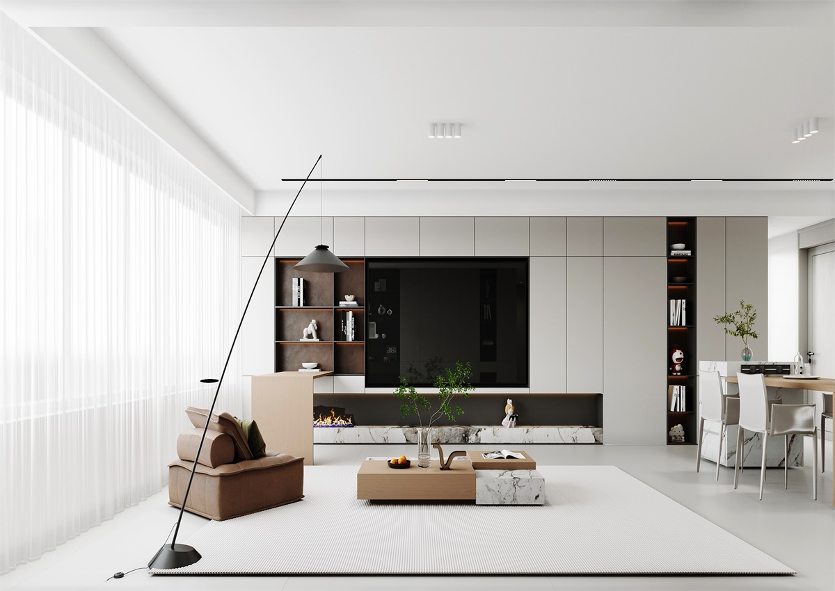 中海華樾143㎡ | 三口之家的極簡主義，審美+功能雙雙在線！