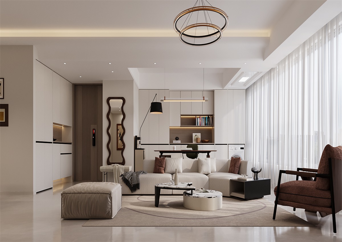 中海尚學(xué)府135㎡ | 為什么都喜歡奶油風(fēng)？看完她家我知道了