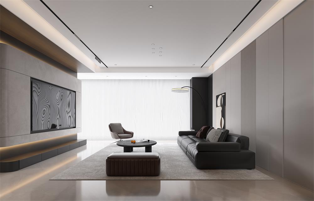 中海華樾133㎡ | 看不膩的「黑白極簡」王炸組合！高級感原地封神！