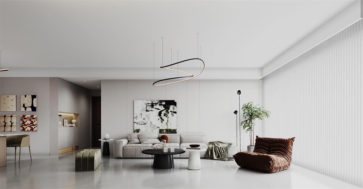 寧房云筑129㎡ | 裝修的盡頭原來是極簡！家越簡單越高級~