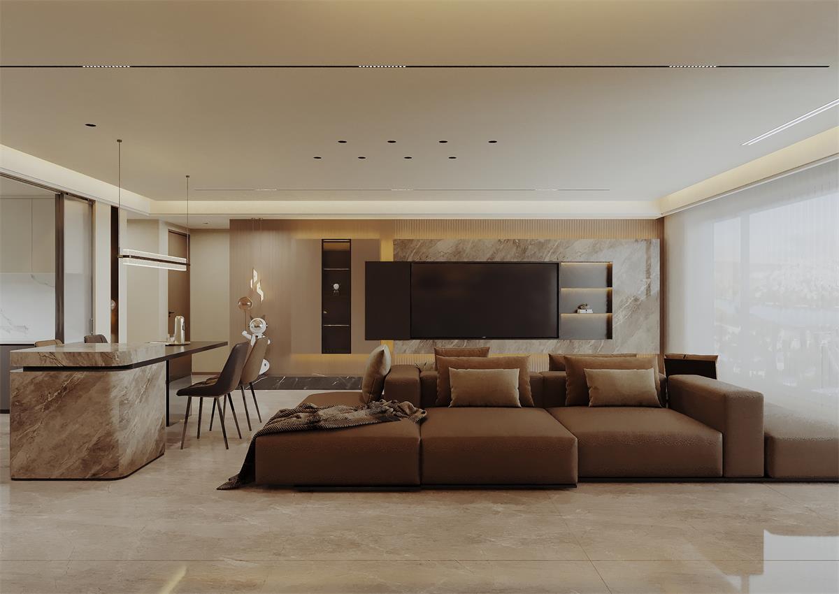 中恒央御143㎡ | 朋友說：品味不錯哦！你家意式輕奢風(fēng)顯貴又好看